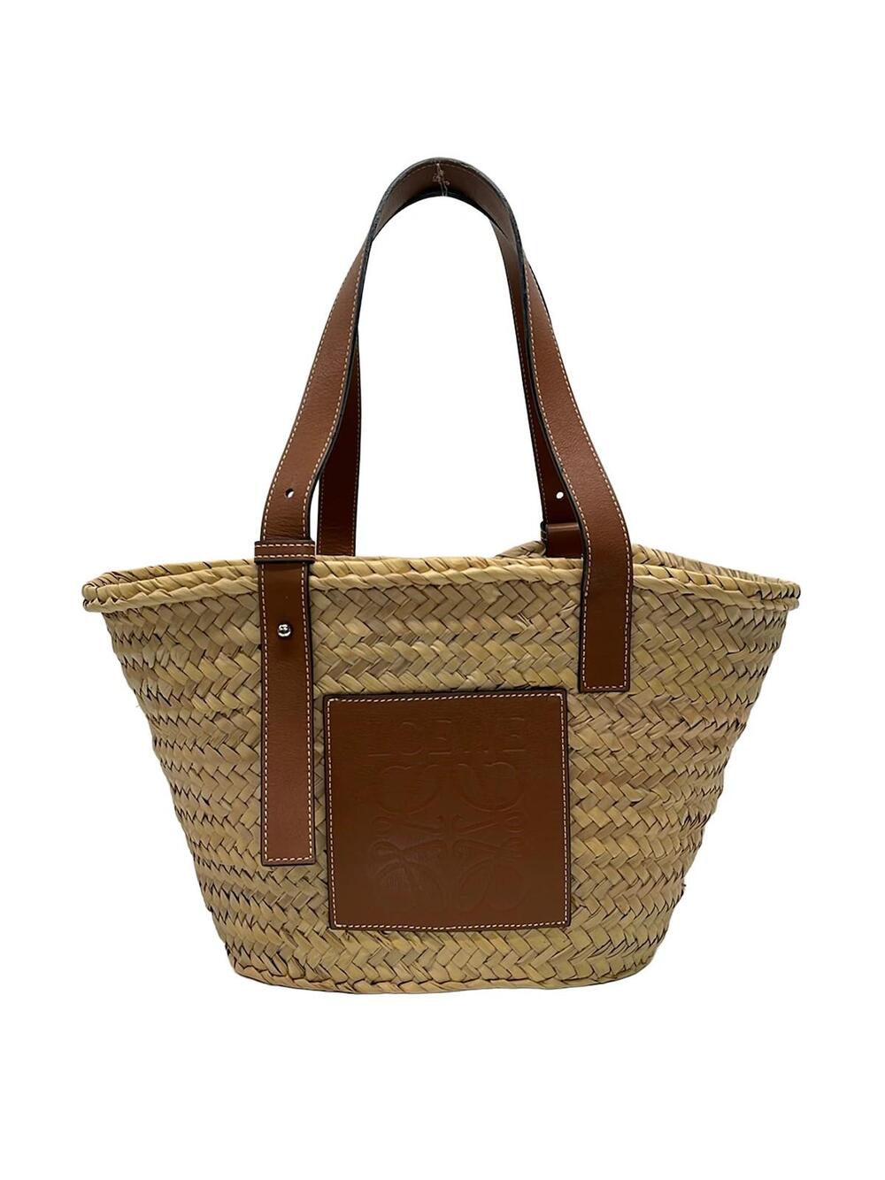 Loewe Basket Beige Brown Natural Fiber #367747L65B